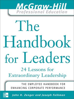 cover image of The Handbook for Leaders